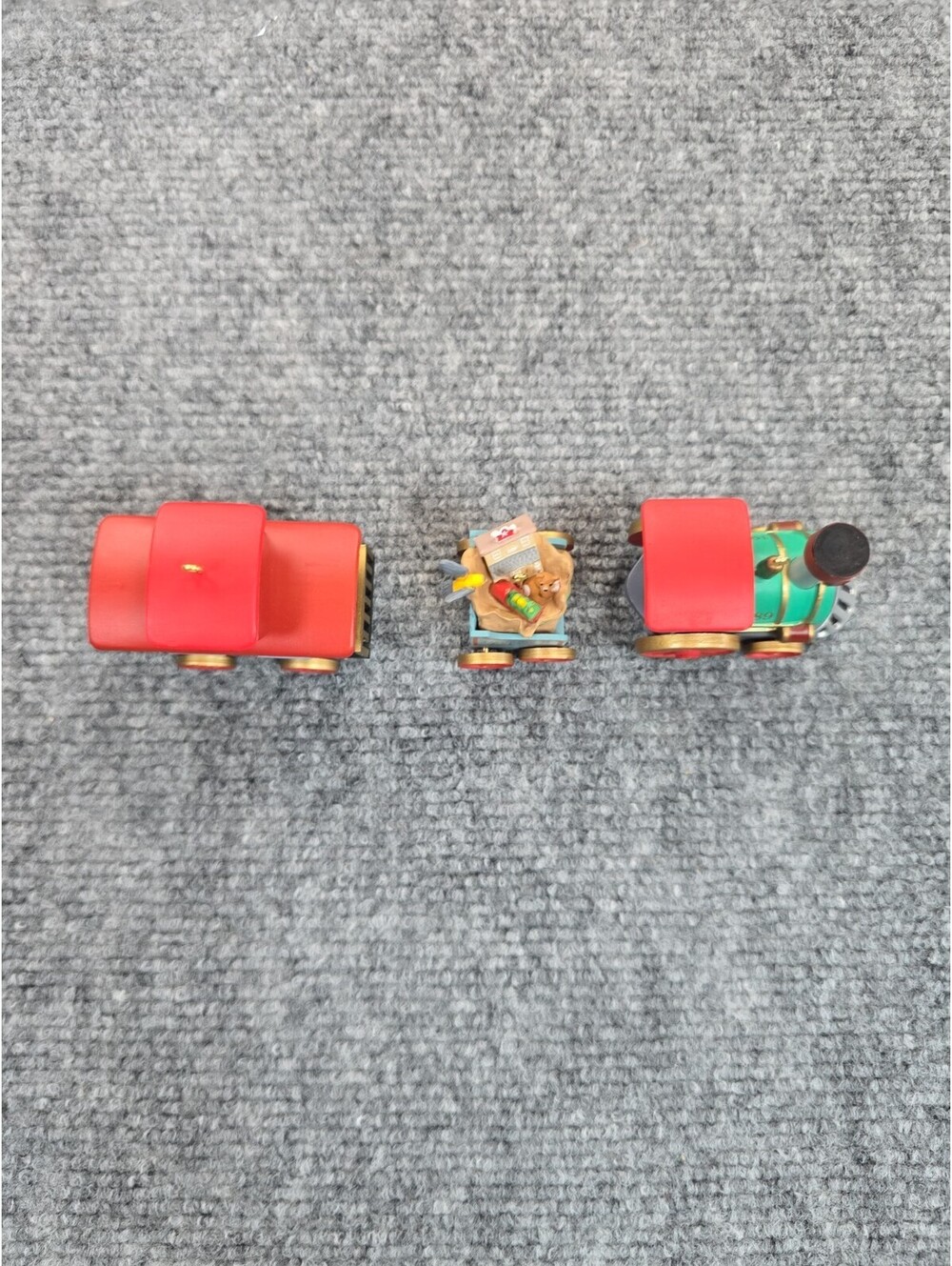 Hallmark 1989 “The Ornament Express” Set of 3 Train Christmas Ornaments in Box - Picture 3 of 7